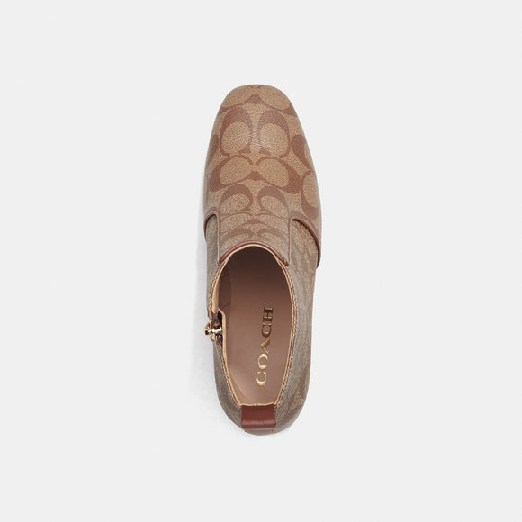 NWT Coach Outlet Noah Bootie In Signature Canvas - Picture 3 of 6